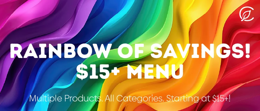 Rainbow of Savings — $15+ Menu
