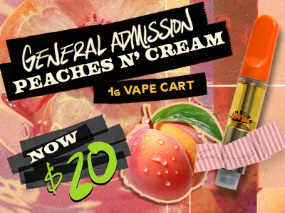 Peaches n' Cream 1g Vapes: $20