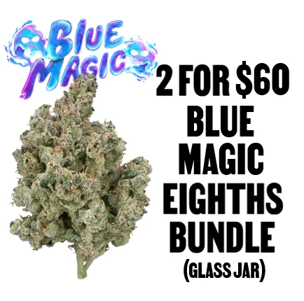 2 for $60 Blue Magic Eighths (Glass Jar) Bundle