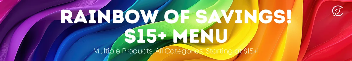 Rainbow of Savings — $15+ Menu