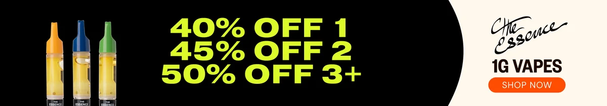 (the) Essence 1g Vapes: 40% OFF 1, 45% OFF 2, or 50% OFF 3+
