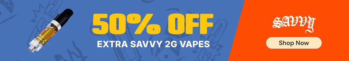 50% OFF Extra Savvy 2G Vapes