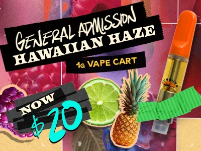 Hawaiian Haze 1g Vapes: $20