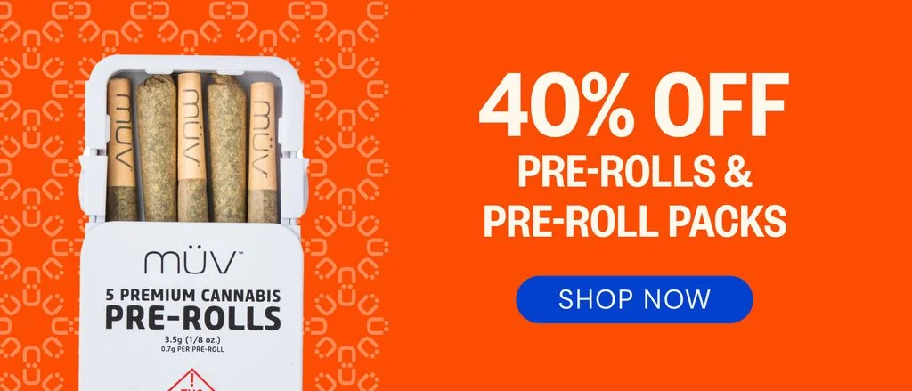 40% OFF Pre-rolls & Pre-roll Packs