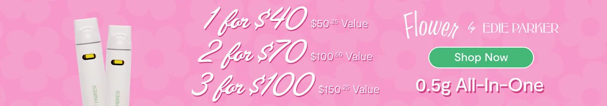 Edie Parker 0.5g AIO: 1-for-$40, 2-for-$70, 3-for-$100